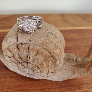 Silver Dome Ring NIB